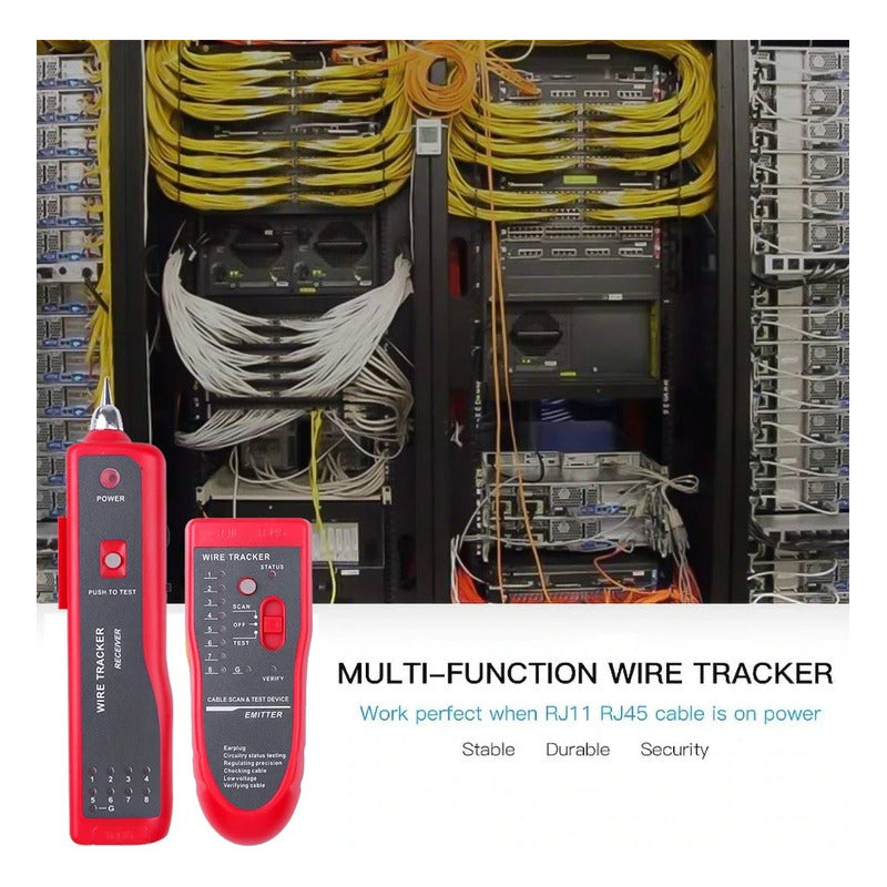 Tester Red Digital Crimpeadora Rj45 Tester Cable Utp Cat6