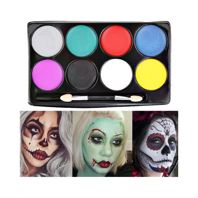 Set Maquillaje Infantil Pinta Carita Eoland Niños Halloween 8 Color Maquillaje Para Niños Set De Maquillaje Niña Regalos Niñas