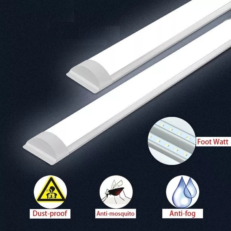 X3 Tubos Led 120cm Eoland Canaleta Led Luz Canoa Plana Tubo Led 36w Tubo Led Empavonado Tubo Led Plano Canoa Led Plana Ampolleta Tubo Led Empavonado Plano