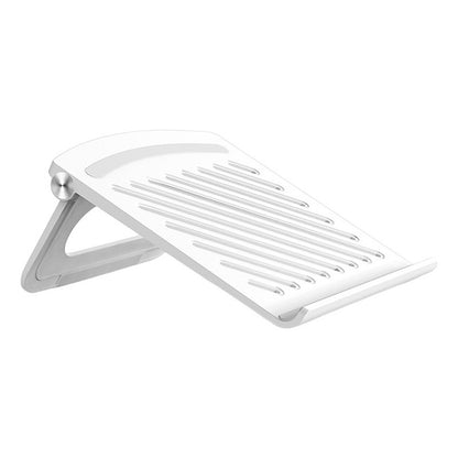 Soporte Alzador Notebook Plegable Base Inclinable De Laptop Color Blanco