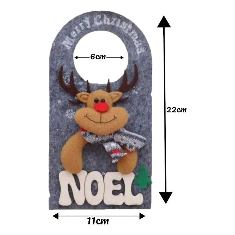 X12 Adorno Navideños Para Puertas Colgador Puerta De Navidad