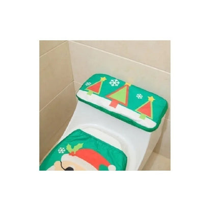 Set Fundas De Navidad Baño Decoracion Navideña Juego De Baño