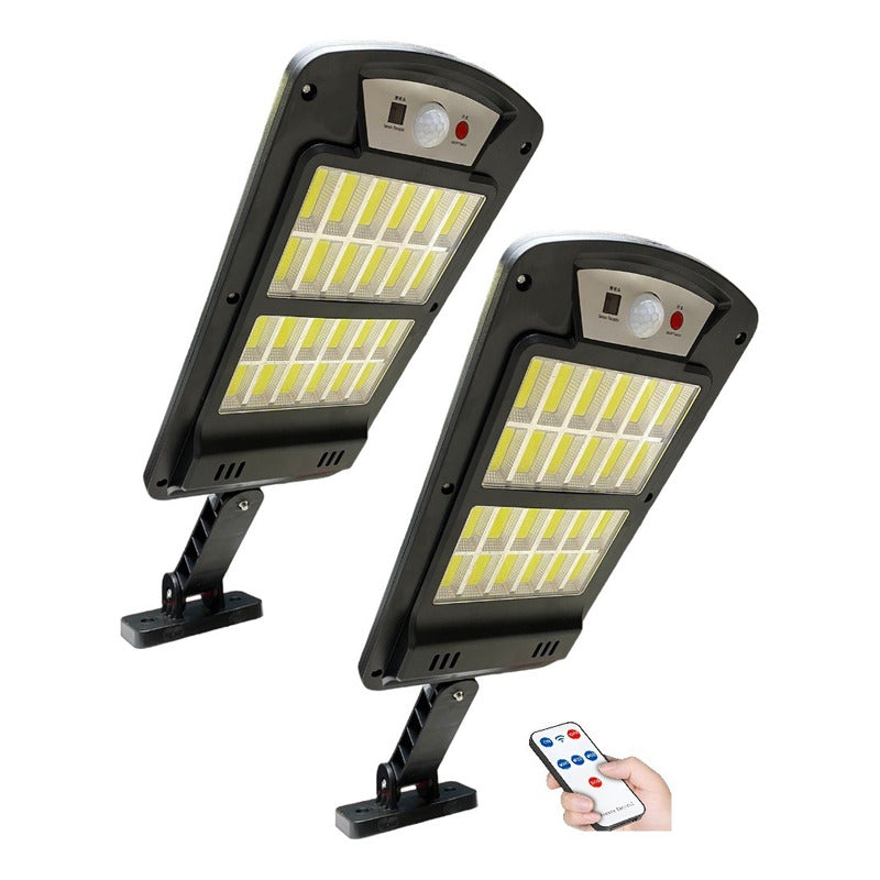 X2 Foco Solar Led Exterior Con Sensor Movimiento Focos 160w