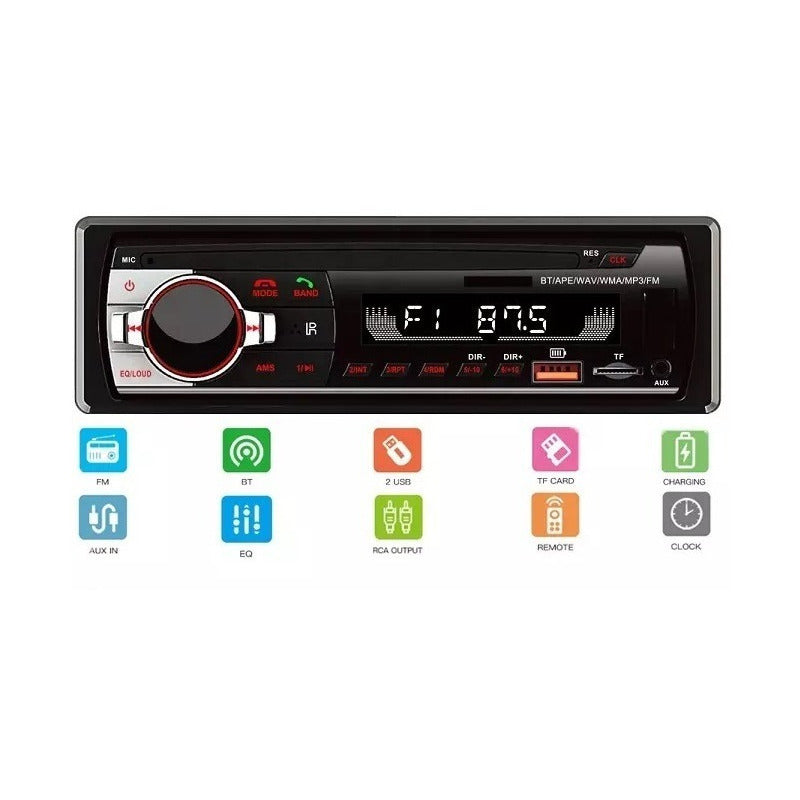 Radio 1 Din Pantalla Radio Auxiliar Auto Mp3 Radio Bluetooth