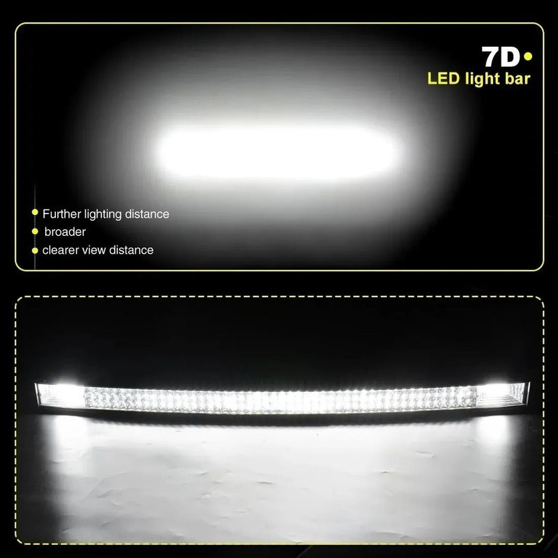 Barra Led 4x4 Barra Led Curva Focos Led 4x4 Neblinero 540w