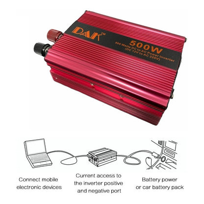 Inversor Voltaje Corriente 12v A 220v Auto Portatil 500w 210