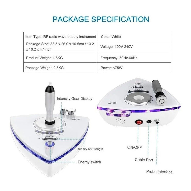 Maquina Radiofrecuencia 2 En 1 Facial Corporal Tripolar 1008