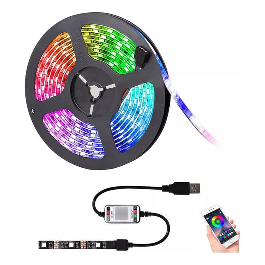 Cinta Led Wifi Tira Led Rgb 5050 Tiras Luz Led Colores 5m