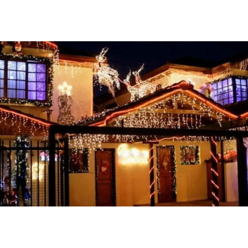 Pack X2 Luces Led Navidad Guirnalda Arbol Navidad 100 Led 9m