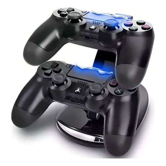 Soporte De Control De Cargador Ps4, Doble Base Vertical, Soporte P4