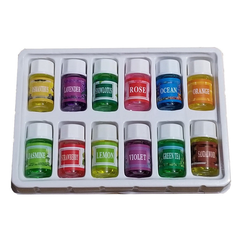 Pack 12 Esencias Aromaticas Para Difusor Humificador Spa