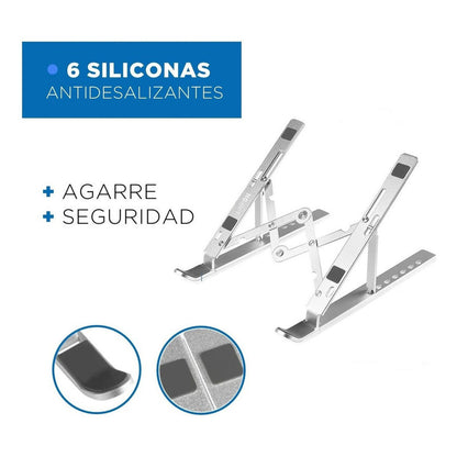 Soporte Base Alzador Alumin Para Mac Macbook Notebook 10-16 Color 283165