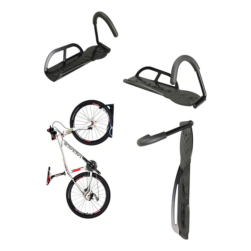 Dilitools Kit Con 3 Soportes Gancho Para Colgar Bicicletas A La Pared Color Negro