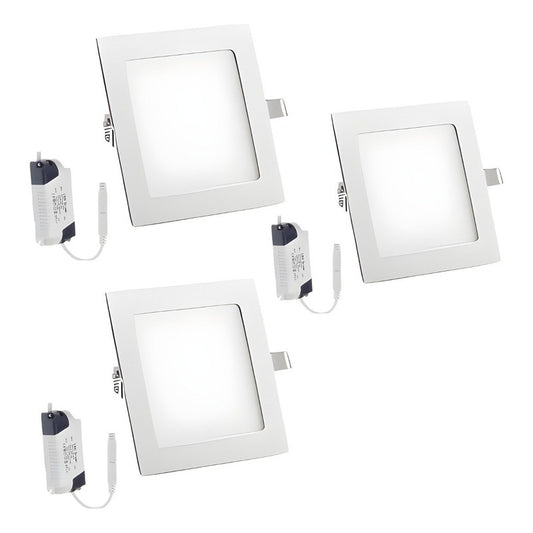 Foco Plafon Techo 3 Unidades Lampara Cocina Led Embutidos 18w Lamparas De Techo Focos Led Qatarshop Lampara De Techo Led Lamparas Led Techo Focos Plafon Embutidos Lamparas Led Techo