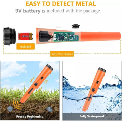 Detector Metales Mano Puntero Pin Pointer Localizador Color Naranja / Detector De Metales De Mano - 102285