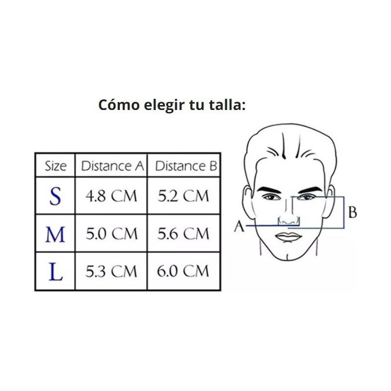 Mascarilla Nasal Máscara Cpap Bipap Apap Nasal Apnea Sueño