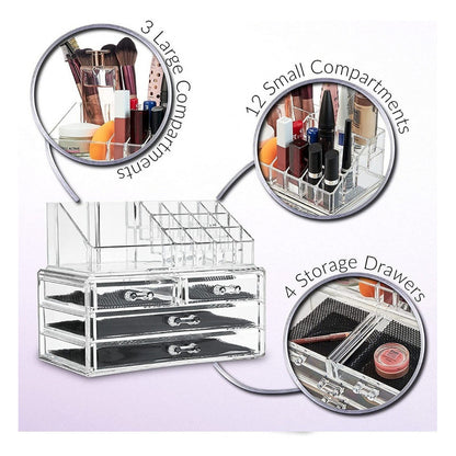 Caja Organizador De Cosmeticos Maquillajes Cosmetiqueros 008