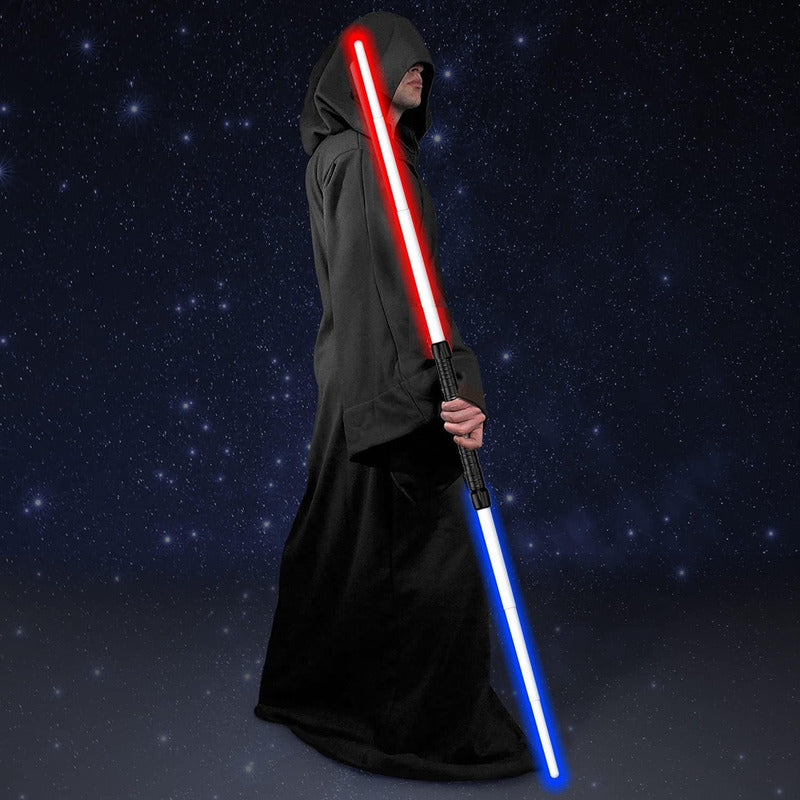 Espada Laser Jedi Sable Laser Luz Sonido Halloween Disfraz Color Negro