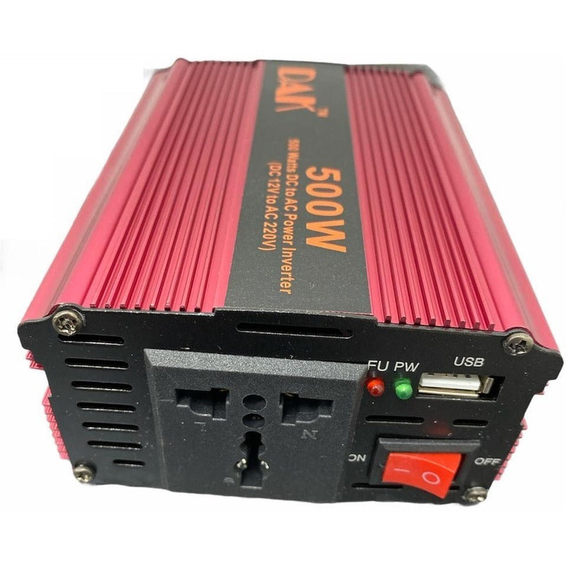 Inversor Voltaje Corriente 12v A 220v Auto Portatil 500w 210