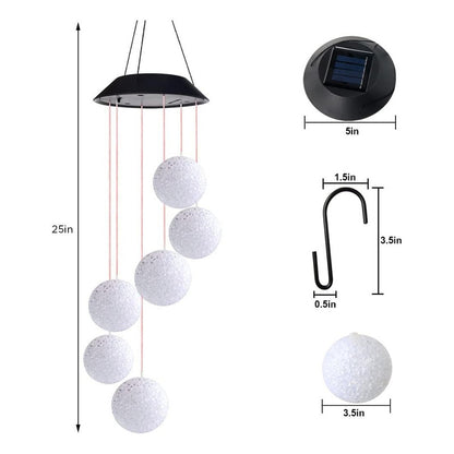 Lamparas De Techo Modernas Campana De Viento Solar Led Luna