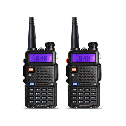 Set 2x Radios Uv5r Uhf/vhf 128 Canales Walkie Talkie Baofeng