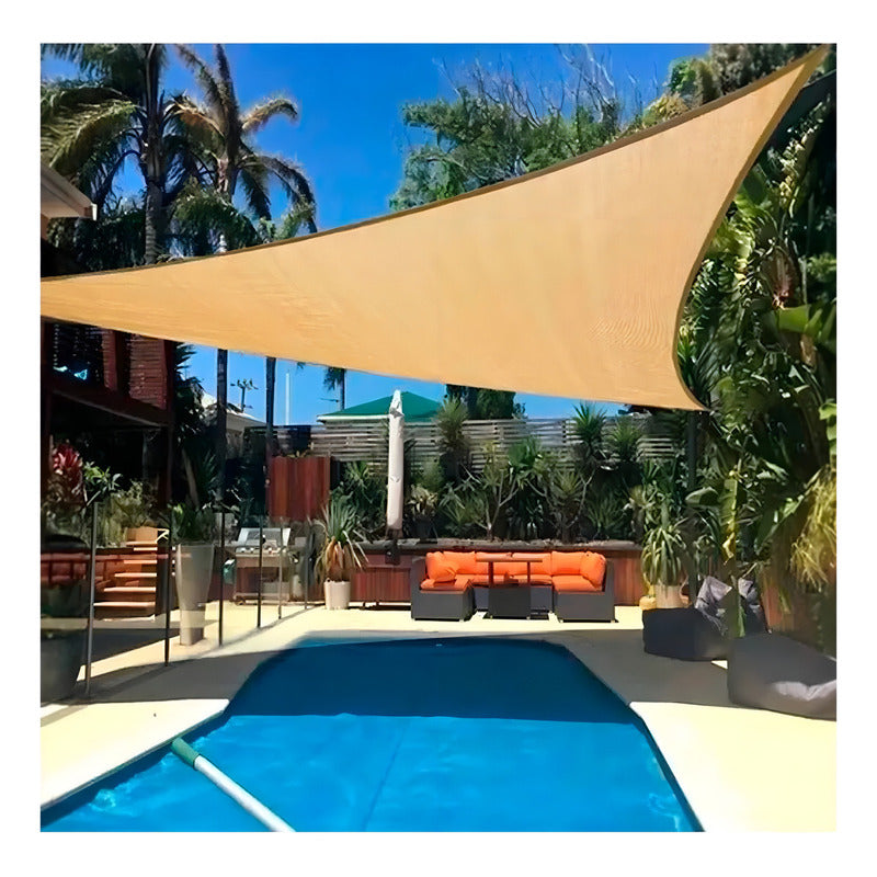 Toldo Vela Malla Sombra Triangular 5 X 5 X 5 Mts