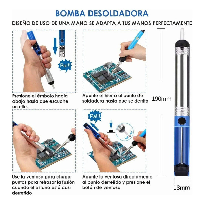 Kit Soldadura Electronica Cautin Para Soldar Cautin 15 Pcs