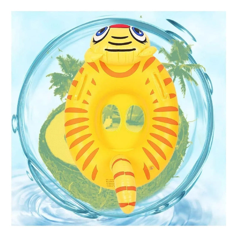 Salvavidas Tigre Amarillo Flotador Para Bebe Flotadores Piscina Flotador Inflable Para Alberca Verano Qatarshop Salvavida Para Niños Inflables Playa