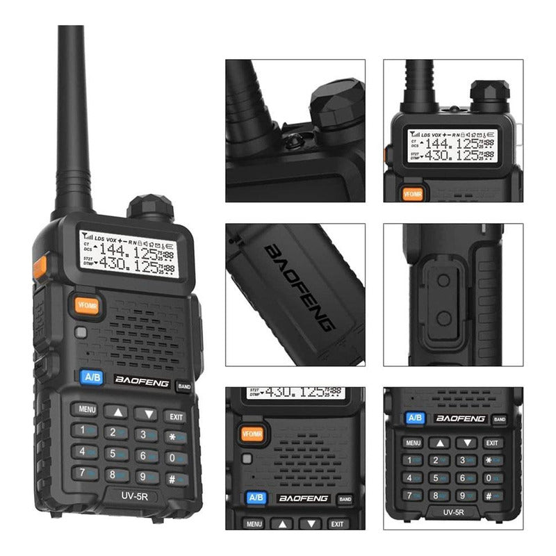 Set X6 Radios Walkie Talkie Baofeng Uv5r Uhf/vhf 128 Canales