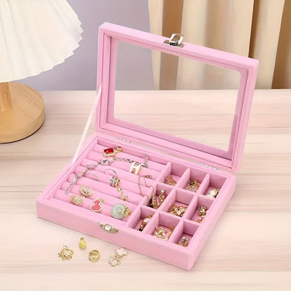 Caja Joyero Organizador De Joyas Para Collares Y Anillos