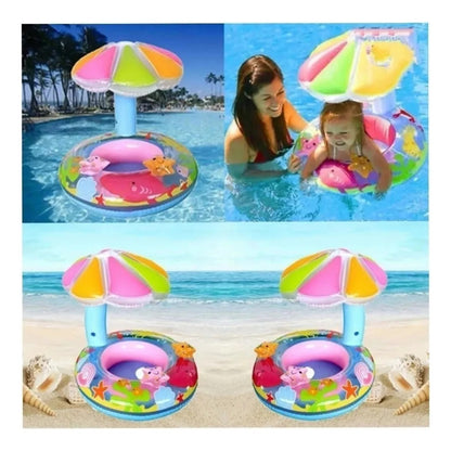 Flotador Niña Flotador Inflable Sombrilla Flotador Para Bebe