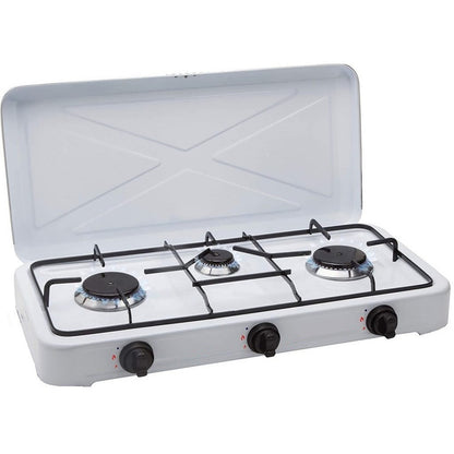 Cocina Encimera Gas 3 Quemadores + Kit Regulador De Gas