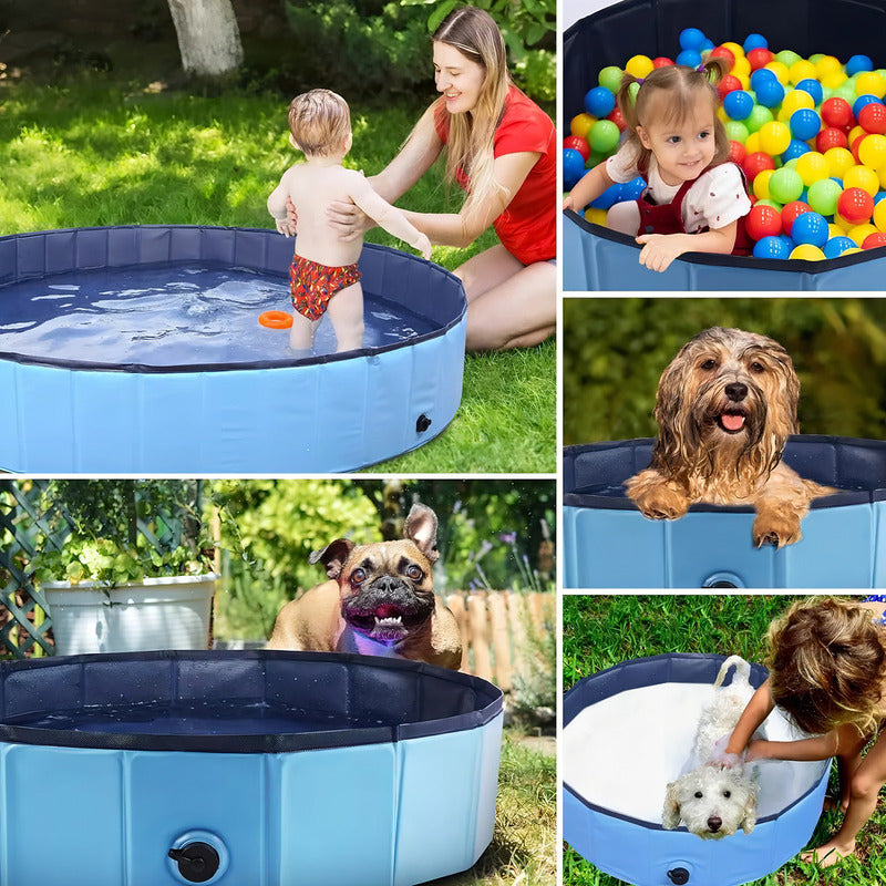 Piscina Perros Verano Piscina Roro Macotas Bañera Plegable 80x20