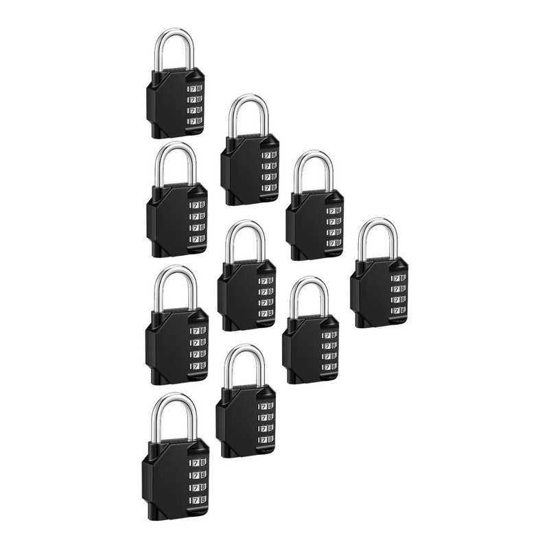 Pack X10 Candado De Seguridad Candados Con Clave Numerico