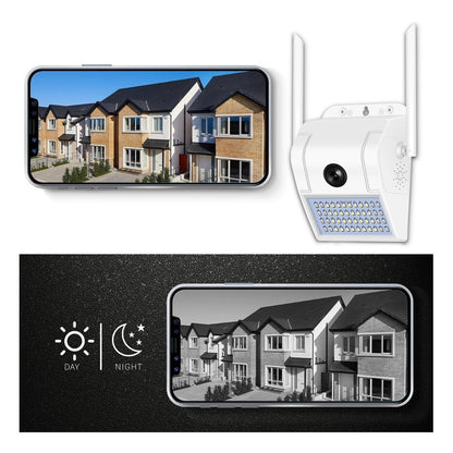 Foco Camara Exterior Wifi Camaras Seguridad Vigilancia 1469