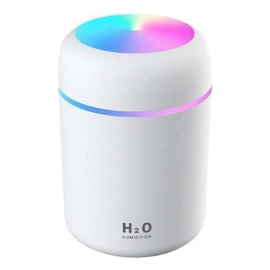 Mini Humidificador Purificador De Aire Portátil Led De Color Blanco