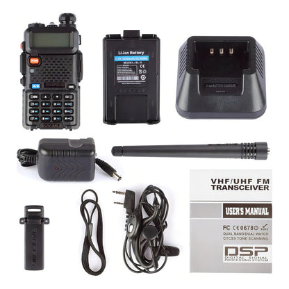 Set X4 Radios Uv5r Walkie Talkie Baofeng Uhf/vhf 128 Canales