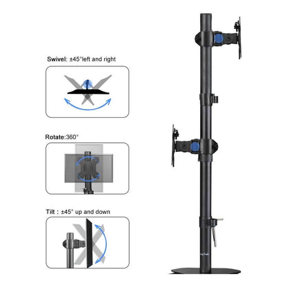 Soporte Monitor Doble Brazo Elevador Alzador Base Monitor