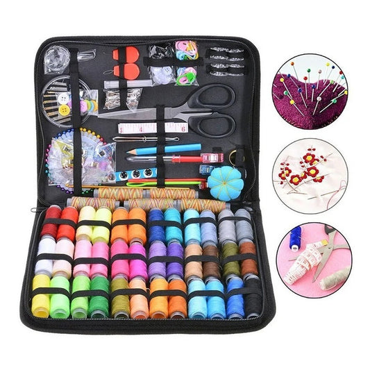 Set Costura Hilo De Coser Alfiler De Gancho Botones 200pcs