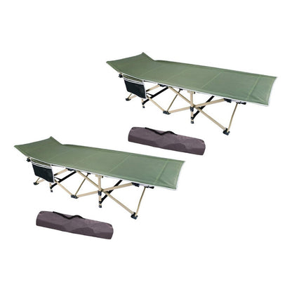 X2 Cama Plegable Camping Cama Campaña Catres Campaña Militar