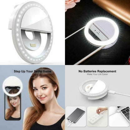 Anillo De Luz Para Celular Anillo Selfie Foto Aro Selfie Usb