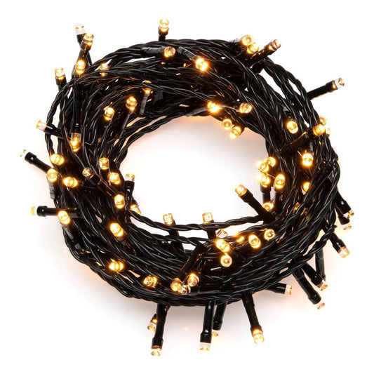 Luces Led Navidad 9.5m Amarillo Guirnalda Arbol Navidad Cosas De Navidad Qatarshop Luces De Terraza Tipo Arroz Decoracion Navideña Luz Cálida