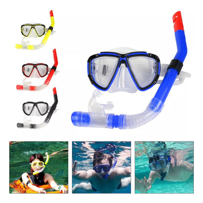 Kit Buceo Snorkel Rojo Adulto Mascara Snorkel Set Mascara Buceo Lentes Snorkel Tubo Para Buceo Piscina Playa Lentes Para Nadar Snorkel Gafas De Buceo Snorkel Qatarshop