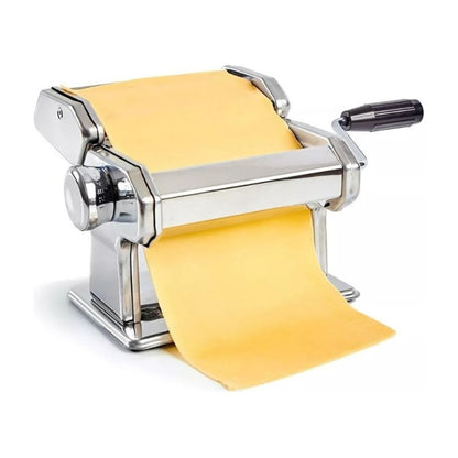 Maquina Para Hacer Pasta + Spaggetti + Cintas 3 En 1 Color Plateado