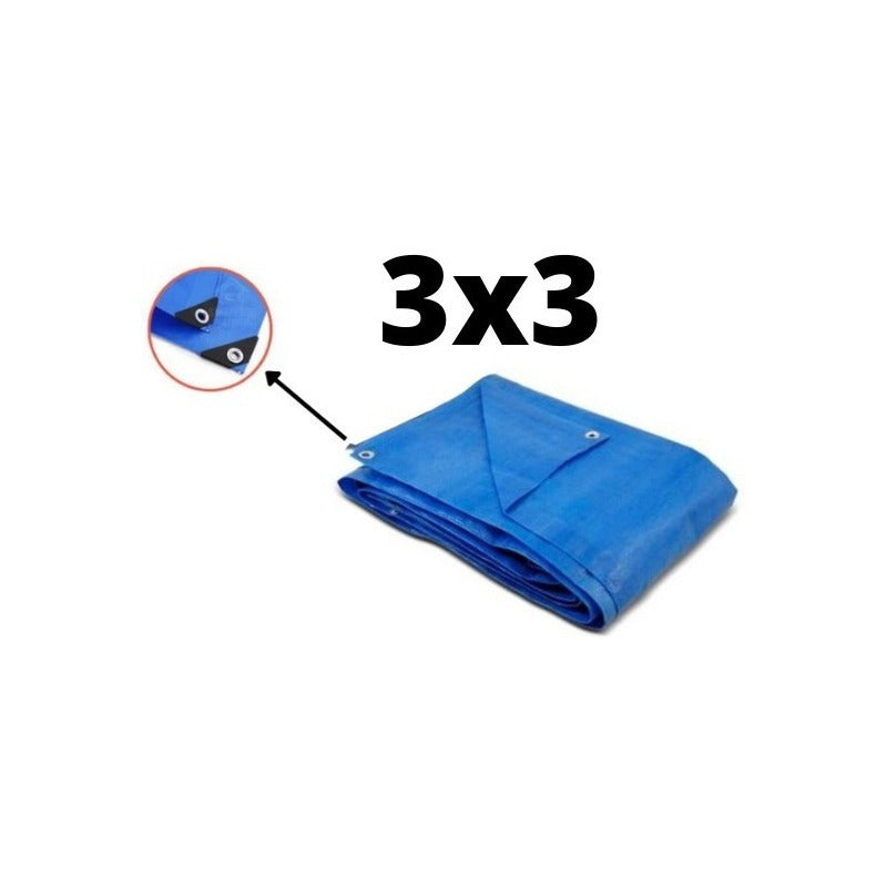 Lona De Arranque Uv Impermeable De 3 X 3 M, Multiusos, 75 G/m²