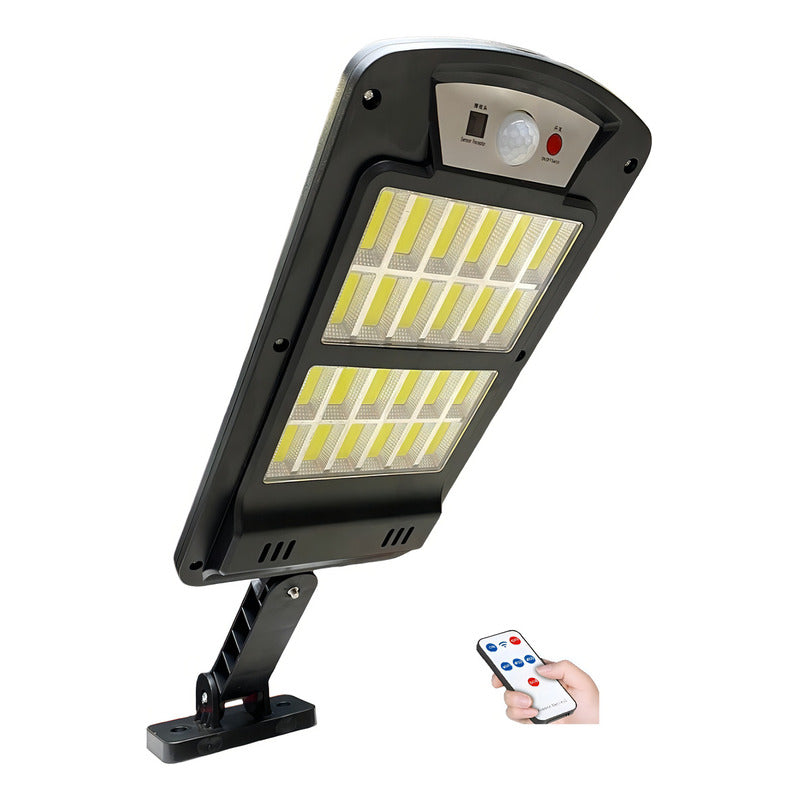 Foco Led Con Sensor De Movimiento Solar 160w Color De La Carcasa Negro / Foco Solar 160w 71150 Color De La Luz Blanco Frío