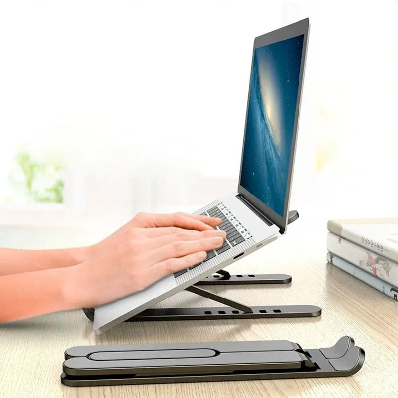 Base Para Notebook Laptop Macbook Soporte Aluminio Vertical