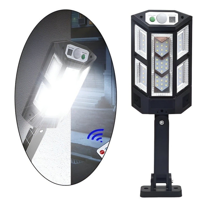 X2 Foco Exterior Led 12w Con Sensor Movimiento Focos Solares