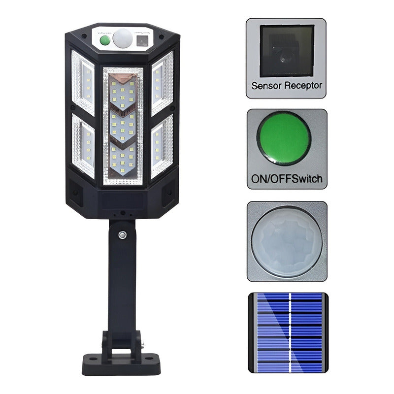 Foco Exterior Led 12w Con Sensor Movimiento Focos Luz Solar Qatarshop Foco Exterior Led Reflector Foco De Luz Con Sensor De Movimiento Foco Solar 12w Foco Led Solar Exterior Con Sensor De Movimiento