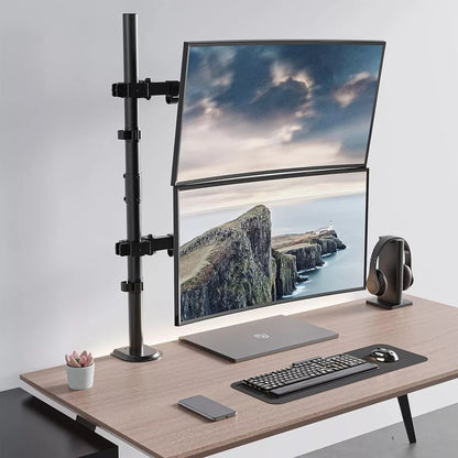 Soporte De Monitor Doble Elevador Escritorio Brazo Alzador